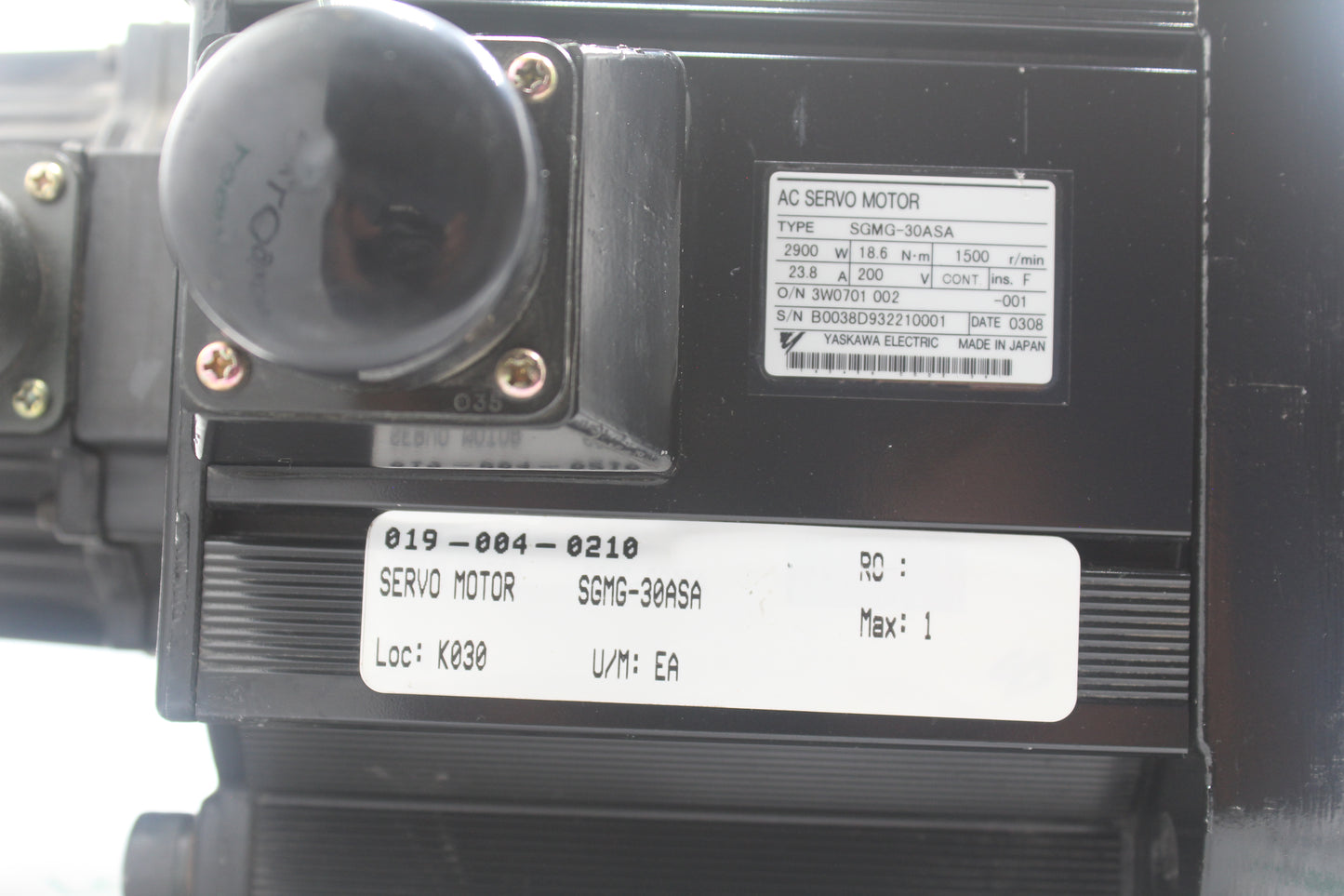 NEW NO BOX | YASKAWA | SGMG-30ASAAS18.3.15 |
